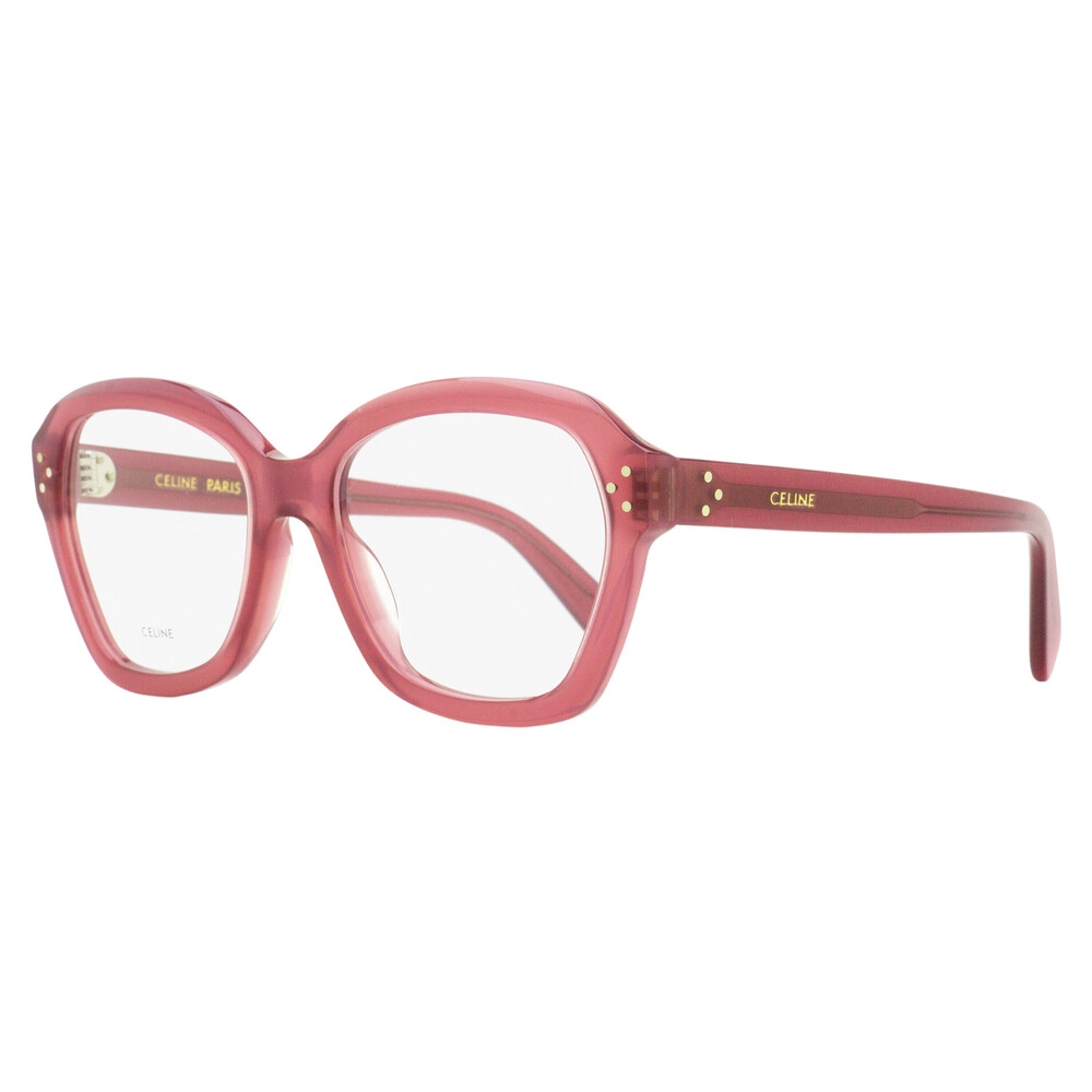 Celine Geometric Butterfly Eyeglasses CL50100I 081 Transparent Rose 54mm